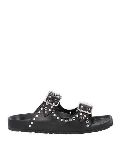 DONDUP Sandals Black Soft Leather