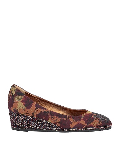 TESTONI Pump Chocolate brown Textile fibers
