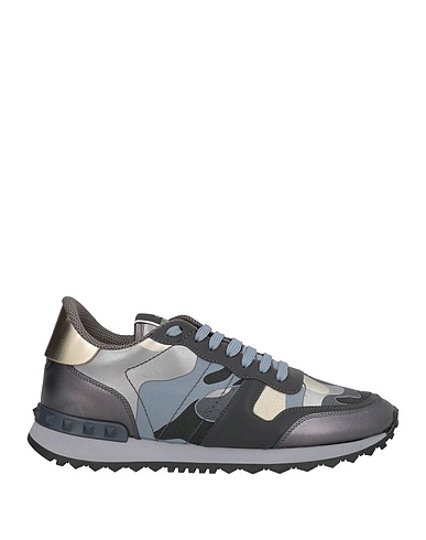 VALENTINO GARAVANI Sneakers Lead Soft Leather, Textile fibres