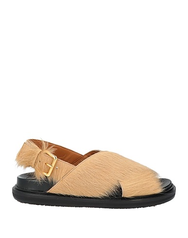 MARNI Sandals Camel Calfskin