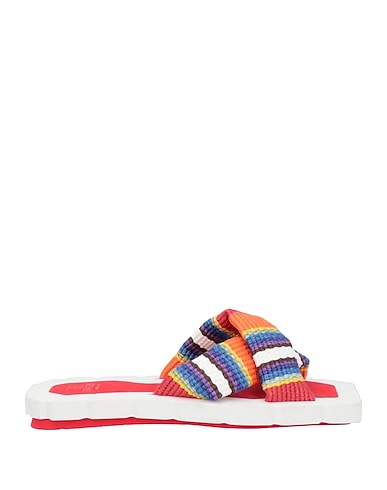 FABI Sandals Orange Textile fibres