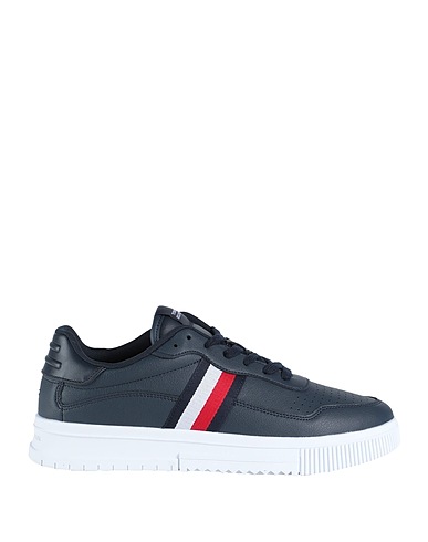 TOMMY HILFIGER Кеды и кроссовки Тёмно-синий Кожа