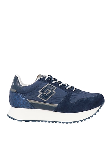 LOTTO LEGGENDA Sneakers Midnight blue Leather, Textile fibres