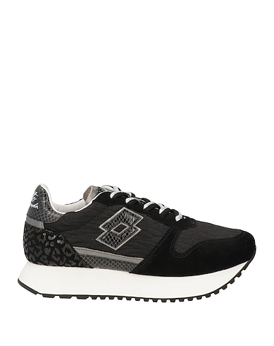 LOTTO LEGGENDA Sneakers Nero Pelle, Fibre tessili