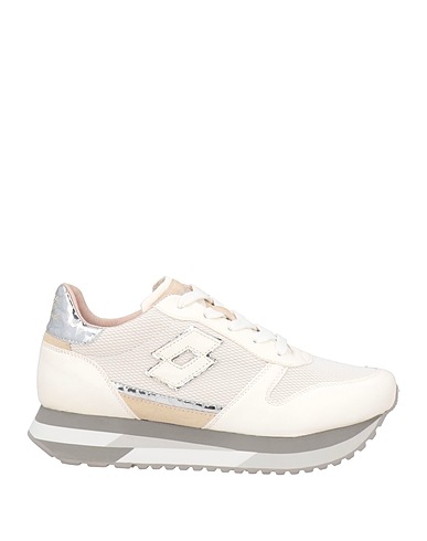 LOTTO LEGGENDA Sneakers Off white Soft Leather, Textile fibres
