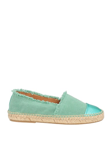 JUTELIA Espadrillas Verde chiaro Fibre tessili, Pelle