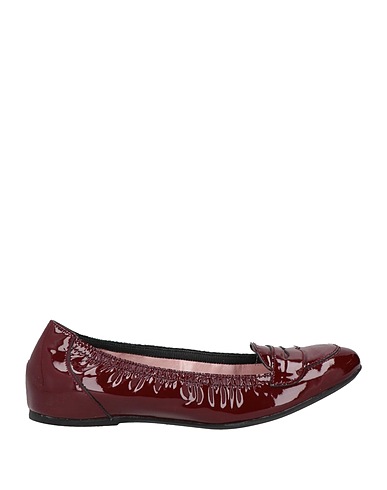 LE BABE Loafers Burgundy Leather