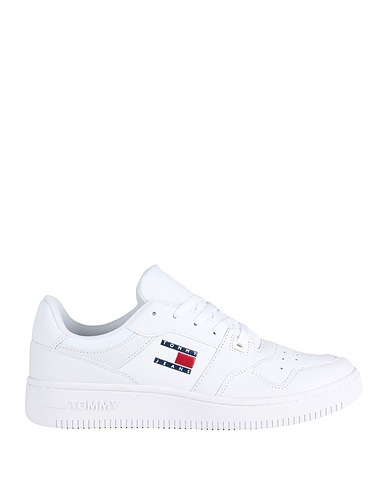 TOMMY JEANS Sneakers White 90% Soft Leather, 10% Polyurethane