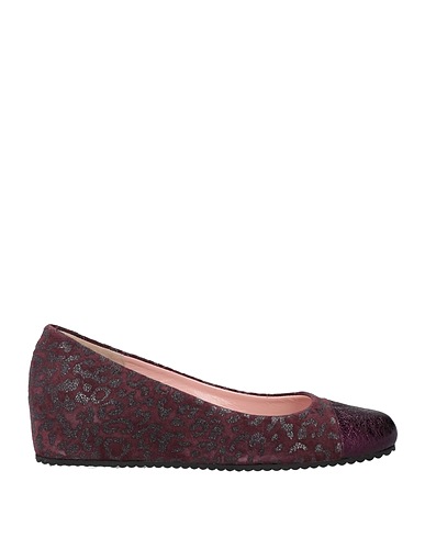 LE BABE Pumps Bordeaux Leder