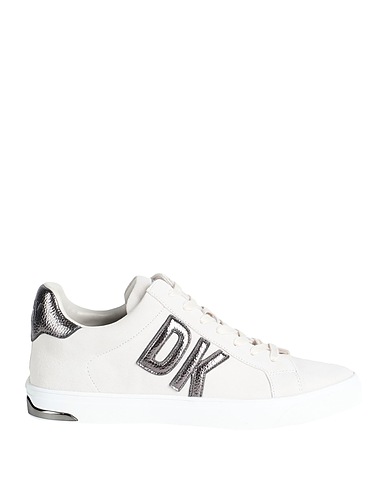 DKNY Sneakers Ivory Bovine leather, Textile fibers
