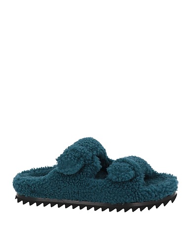 OFFICINE CREATIVE ITALIA Sandals Deep teal Shearling