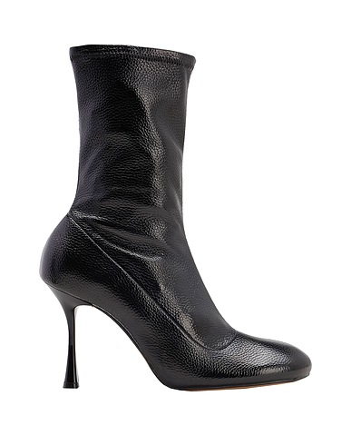 8 by YOOX Ankle boot GRAIN STRETCH SOCKS ANKLE BOOTS
 Black 60% Polyurethane, 40% Polyester