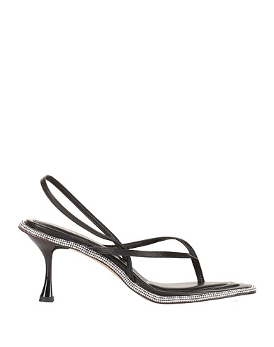 TOPSHOP Flip flops Black Textile fibers