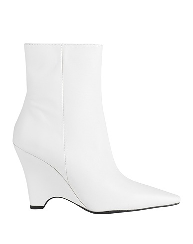 BIANCA DI Stivaletti Bianco Pelle