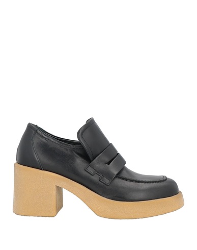 JANET & JANET Mocassino Nero Pelle