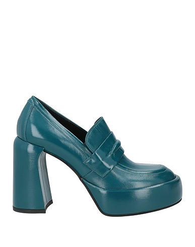 ELENA IACHI Loafers Deep teal Leather