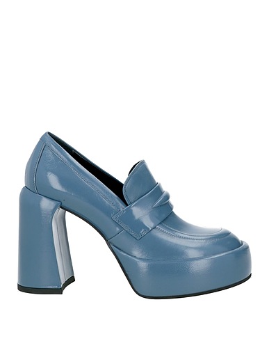ELENA IACHI Loafers Slate blue Leather