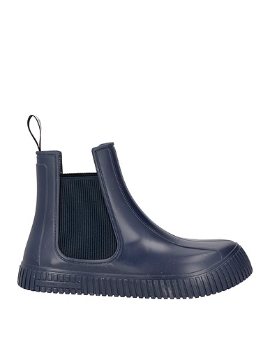 EMPORIO ARMANI Ankle boot Midnight blue Rubber, Elastic fibres
