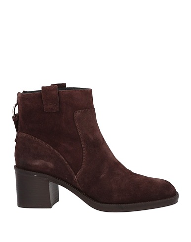 GEOX Ankle boot Chocolate brown Leather