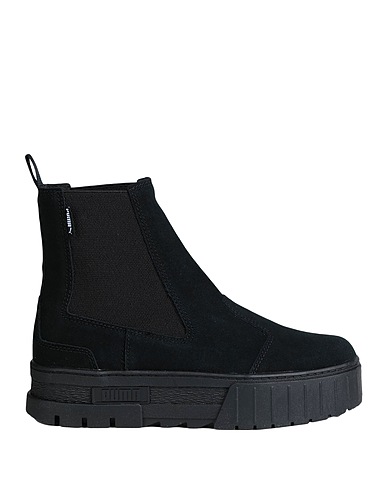 PUMA Ankle boot Mayze Chelsea Suede Wn's
 Black Soft Leather, Textile fibers