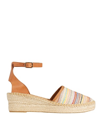 KANNA Espadrilles Beige Soft Leather, Textile fibers