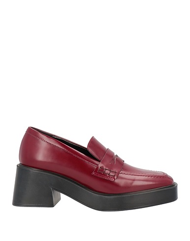 LORENZO MARI Loafers Burgundy Textile fibres