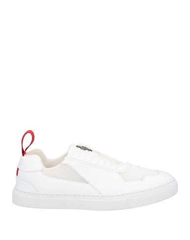 FERRARI Sneakers Weiß Leder, Gewebefasern