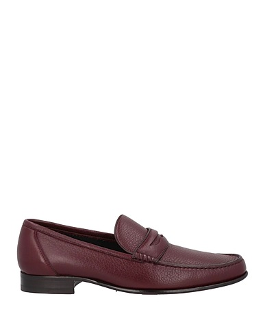 TESTONI Loafers Burgundy Deerskin