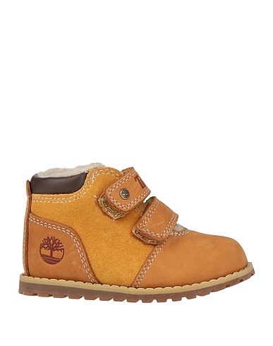 TIMBERLAND Παπούτσια MID WARM LINED HOOK & LOOP BOOT Καμηλό Δέρμα, Ίνες υφασμάτων