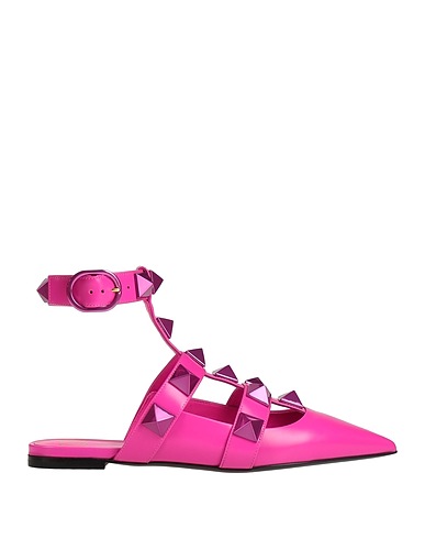 VALENTINO GARAVANI Mules and clogs Fuchsia Soft Leather