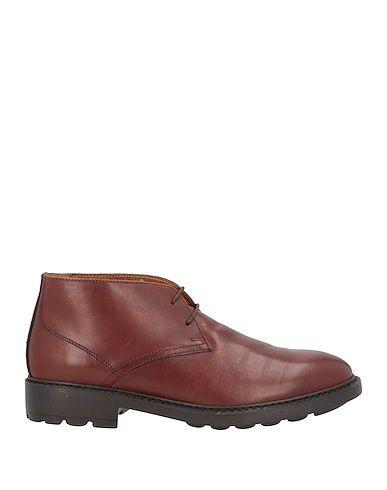POLLINI Ankle boot Brown Calfskin