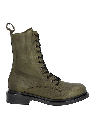 PAOLA FERRI Ankle boot Military green Leather