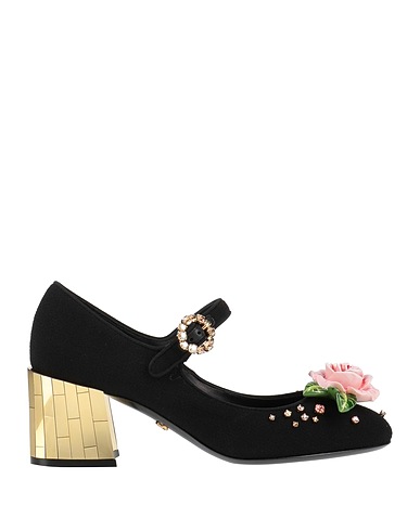 DOLCE&GABBANA Court Black 68% Wool, 30% Viscose, 2% Goat skin