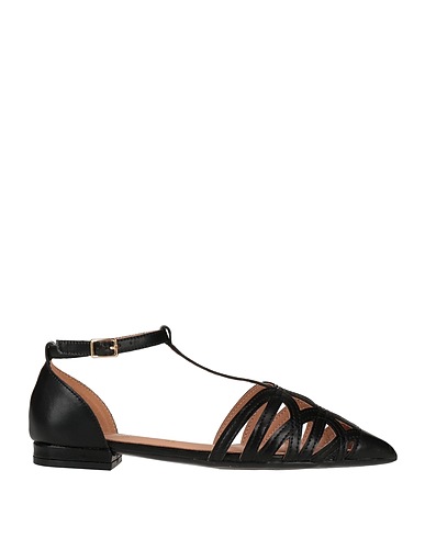FRANCESCO MILANO Ballet flats Black Soft Leather