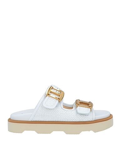 HOGAN Sandalen Weiß Gewebefasern