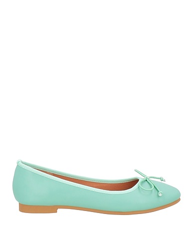 FRANCESCO MILANO Ballet flats Light green Leather