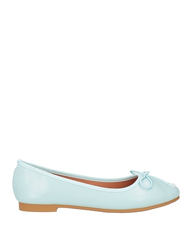 FRANCESCO MILANO Ballet flats Sky blue Leather