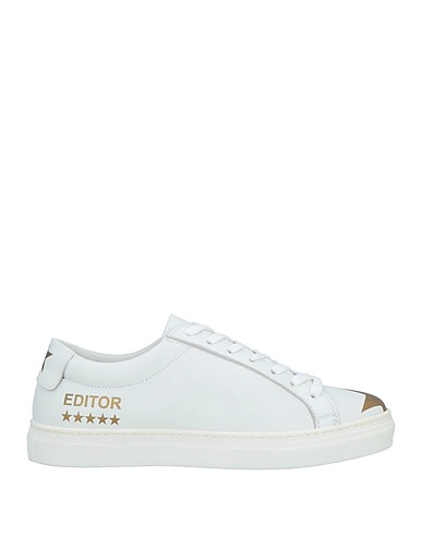 THE EDITOR Sneakers White Leather