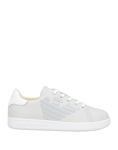 EA7 Sneakers Light grey Reclaimed leather, Rubber