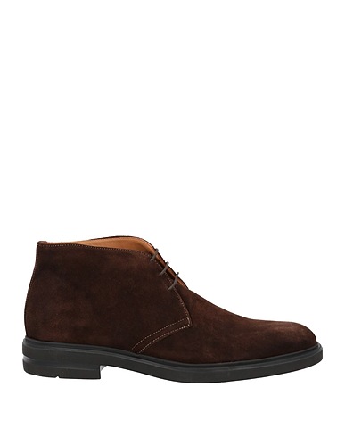 ROGAL'S Ankle boot Dark brown Leather