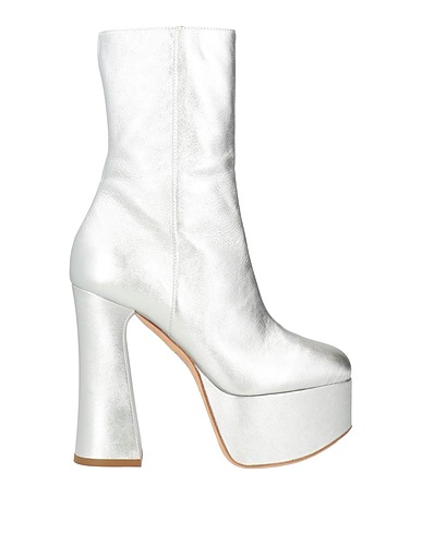 PHILOSOPHY di LORENZO SERAFINI Ankle boot Silver Soft Leather