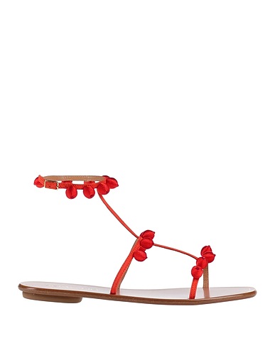 AQUAZZURA Sandals Coral Soft Leather