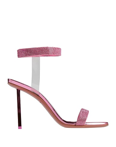 AMINA MUADDI FOOTWEAR Pink Soft Leather, PVC - Polyvinyl chloride