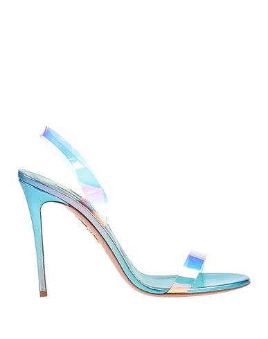 AQUAZZURA Sandals Sky blue PVC - Polyvinyl chloride
