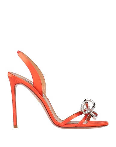 AQUAZZURA Sandals Rust Textile fibres