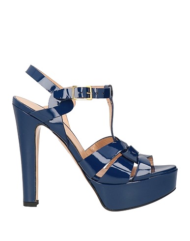 VERA MILLER Sandals Navy Soft Leather