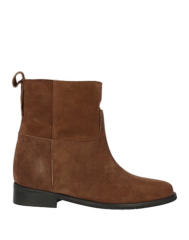 GISÉL MOIRÉ Ankle boot Brown Leather