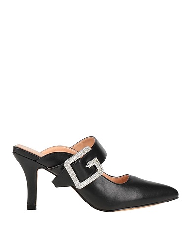 GAëLLE Paris Mule e zoccoli Nero Fibre tessili