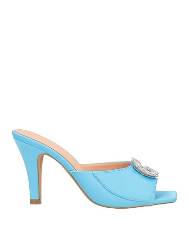 GAëLLE Paris Sandals Sky blue Textile fibres