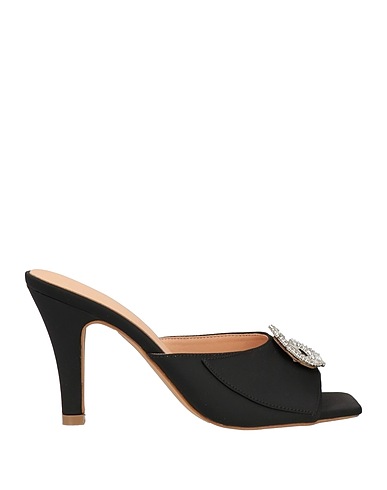 GAëLLE Paris Sandals Black Textile fibres